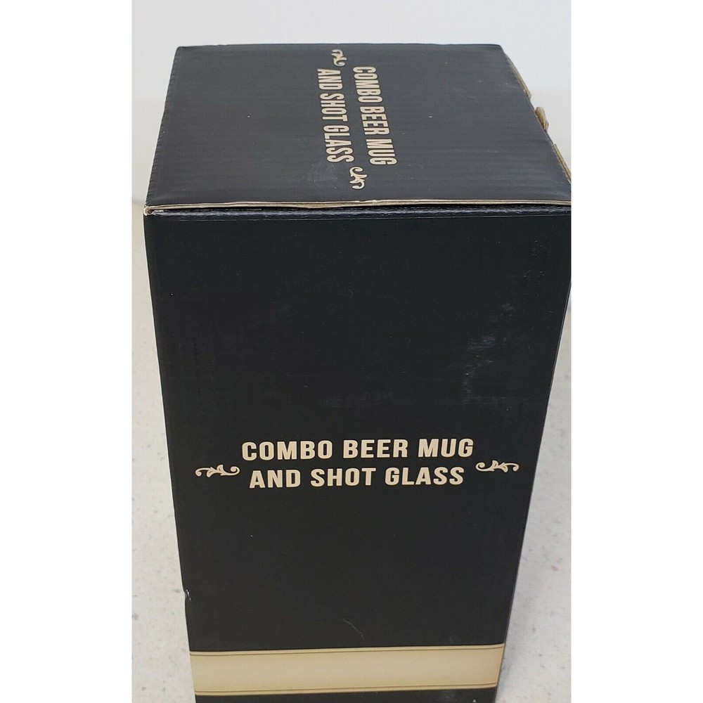 CHILL BEER MUGS & Shot glass Durable 16 fl.oz & 2 Shots FREEZABLE Mug - Picture 8 of 8
